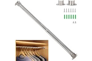 Wardlock stelbar klädstång i rostfritt stål från 50 till 80 cm med U-formade ändar.