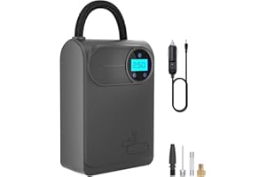 C-NUTS HEALTH Tyre inflator,Tyre inflator air compressor,12V/150 PSI, Preset Tyre Pressure & Auto Shutoff, car tyre pump,car tyre inflator,Motorbike,Bicycle,Inflatable ball/Bed/Boat,Other Inflatables