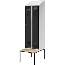 Armadietto 4 Comparti VidaXL Con Serrature - 38x45x180 Cm, Acciaio, Per Spogliatoi