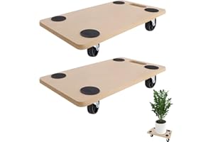 Aufun 2 rotelle per il trasporto, antiscivolo, 58 x 29 cm, per traslochi e officine, inclusi cuscinetti in gomma, per il trasporto di mobili, per esterni e interni