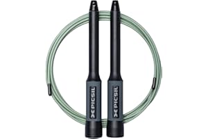 PICSIL - Corda per Saltare Professionale Sphinx, Speed Rope Ultraveloce Regolabile con Manici Ergonomici in Alluminio, per Cross Training, Fitness e Double Under