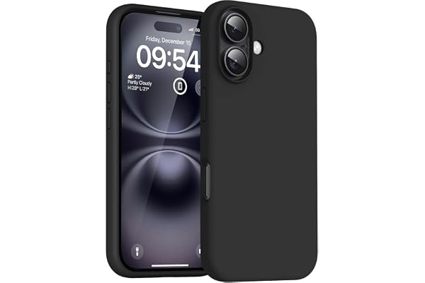 DIZORO Compatible for iPhone 16 Case 6.1, Slim Liquid Silicone 3 Layers Full Covered Soft Gel Rubber Phone Case Protective Co