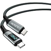 LivX Thunderbolt 4 Type C to Type C 240W Hızlı Şarj 8K@60Hz G&ouml;r&uuml;nt&uuml; Aktarımı 40Gbps Veri Transferi PD3.1 Led G&ouml;stergeli 1.5 M