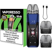 vaporesso luxe xr max 2 uk release date Vaporesso Luxe XR Max 2 Vape Kit [Blue] - 3200mAh Mega Battery, 2A Fast  Charge, 80W Output, 0.96