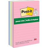 Post-it Greener Notes Helsinki Koleksiyonu, izgili, 10,2 x 15,2 cm, 5 Blok/Paket, 100 Yaprak/Blok (660-RP-A)