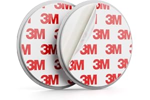 deleyCON 1x Magnetic Smoke Detector Mount Magnetic Attachment Smoke Detector Self-Adhesive Magnetic Fixture Adhesive Surface Diameter 65mm
