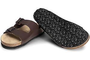 VITAFORM Original Extrabreite Pantoletten für Herren I Größe 39-48 I Langlebig & gelenkschonend mit Korkfußbett & Velourslederbezug I Echtes Vollrindleder I Echte Handwerkskunst