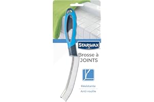STARWAX Brosse à Joints - 1x - Idéale pour Récurer les Joints de Carrelage, les Recoins et les Angles Grâces a sa Tête étroite - Poignée Egonomique - Anti -Rouille
