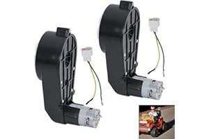 Inscrip Motore elettrico,motore di azionamento ad alta velocità,scatola di trasmissione per motore elettrico, motore di trasmissione per giocattoli,guida auto,ricambi auto giocattolo (24V 40000RPM x2)