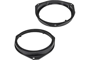 tomzz Audio 2808-005 Anneaux de haut-parleurs Adaptateurs Supports compatible avec Opel Astra H Corsa D E Signum Vectra Alfa Mito Giulietta Fiat Grande Punto Ducato 500 Ford KA Peugeot Boxer pour haut-parleurs DIN 165