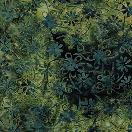 Navy Blue 100% Cotton Bali Batik Tie Dye Patterns Fabric for Patchwork and Quilting – (Price per/Quarter Metre