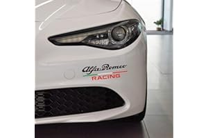 HENGYUESHANG Italie Drapeau Racing Voiture Drôle Autocollant Décoratif PVC Decal, pour Alfa Romeo 159147156146146166 Giulietta Mito Spide Giulia GT Stelvio Car Styling