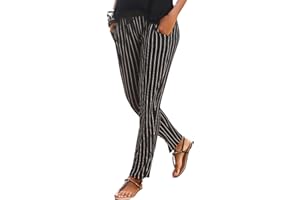 riou Pantalones Mujer Verano Frescos Baratos Talla Grande Boho Estampado Floral Pantalón de Pierna Ancha Casual Cómodos Pantalones de Playa Casuales fluidos Hippie Danza Pilates Yoga Pants