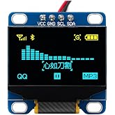 128X64 0.96 Inch OLED Grafik LCD Ekran - 4 Pin Mavi-Sarı