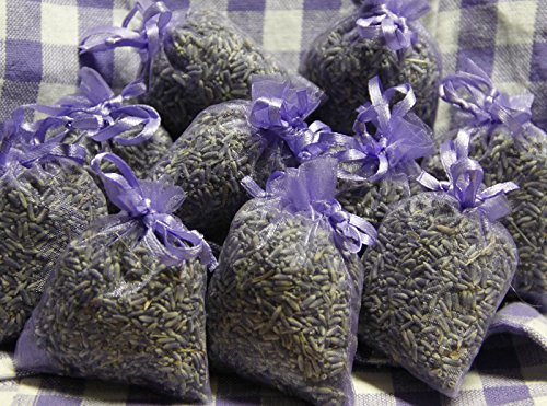 5 x Lavendelsäckchen mit echtem französischen Lavendel - Insgesamt 50 g Lavendelblüten