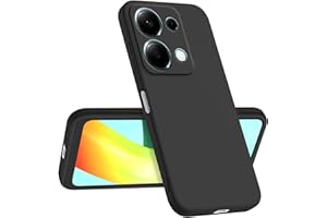 Longstong Funda Compatible con Redmi Note 13 Pro 4G / Poco M6 Pro 4G (6.67"), Delgada Antigolpes Personalizada Diseño Minimalista - Negro