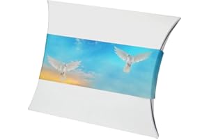 Urns UK Hand Crafted Serenity Water Burial Urn-Soaring Doves White Large/Adult