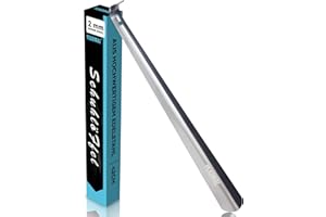 Schuhlöffel Lang, YEADMAL 42cm Unverwüstlichen Edelstahl Schuhlöffel Stabil Metall Schuhanzieher Metal Shoe horn für Senioren, Mann, Frauen, Kinder, 2mm Dicke (Silber)