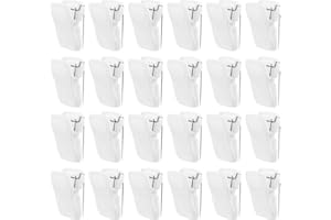 PEUTIER 24pcs Cubicle Clips, Fabric Panel Wall Clips Stainless Steel Cubicle Pins Office Cubicle Accessories Hooks Photos Hangers for Holding Messages Pictures Notes Memos (White)