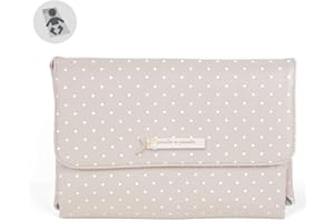 Pasito a pasito – Table à langer Atelier en cuir synthétique beige avec Topito Blanc