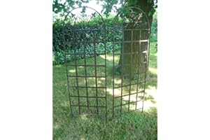 DEKO-IMPRESION 2 Stück prächtige Rankgitter, Rankhilfe, Rankzaun, Eisen, 185 cm hoch