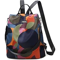 Fmeida Sac à Dos Sac a Main Femme Anti-vol Sac Cabaia Mini Imperméable Sac de Voyage en Nylon Sac Cabas 2 en 1 Sacs à Main Po
