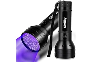 SIMILKY Blacklight UV Flashlight, UV Light 51 LEDs Pet Dog Cat Urine Stains Scorpion Bed Bug Detector Light 395 nm Ultraviolet Black Lights Inspection