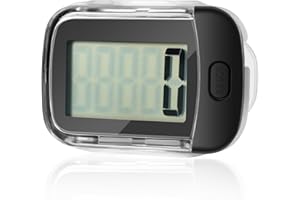 KIMFLY 3D Schrittzähler Zum Gehen, Up-Graded Genauer Schrittzähler mit Clip/Lanyard, 3D Digitale Einfacher Schrittzähler Verfolgen Sie Schritte mit Großer LCD-Anzeige für Damen Herren