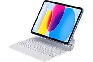 Seagtigau Magic Keyboard Case for iPad 10th Generation 2022 10.9 inch and iPad 11th A16 2025, Magnetic Keyboard Case with Multi-Touch Trackpad, Backlit, Light Weight