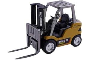 GENERIC 1/64 Remote Control Forklift Cranes RC Forklift Truck with Alloy Shovel,Rc Forklift Cranes Construction Toys Kids Forklift Toy Christmas Birthday Gifts for Adults Kids Boys and Girls Age 3+