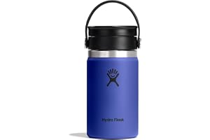 Hydro Flask – Wide Flex Sip Lid Coffee 355 ml (12 oz) – Läckagesäker, Isolerad, Mugghållarkompatibel – Håller Drycker Kalla i