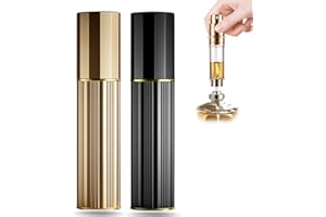 VVGAOGES Perfume Atomisers, Refillable Travel Perfume Bottle, Portable Fragrance Atomisers, Cologne Travel Bottle, Empty Perfume Spray for Travel (Gold & Black)