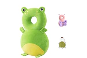 Bambebe Bébé Protection de la Têt Securite Casque Bebe Anti Choc Protection Baby Head Protector Casque Protection Bébé Protection Tête Enfant Sac à Dos Tout-Petits(Grenouille)