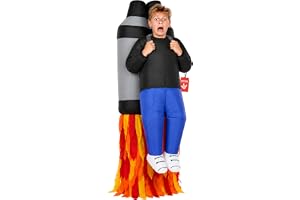 Morph Uppblåsbar Jetpack-dräkt för barn - Rolig raketdräkt för maskerad och fest, En storlek