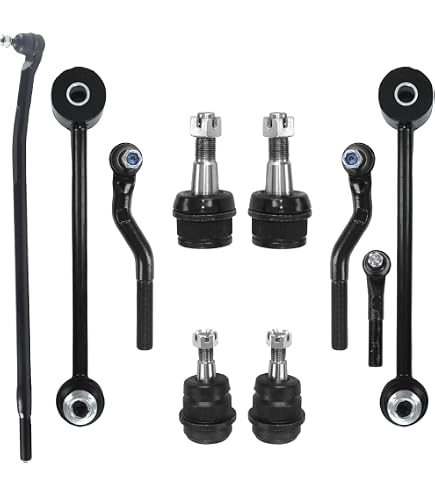 TRQ Tie Rod End And Drag Link Kit For 2007-2018 Jeep Wrangler JK – 4-Piece Set PF46Q5