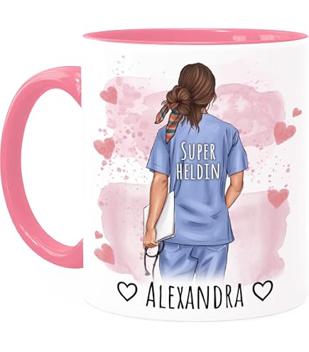 Lustige Krankenschwester Tasse Mit Spruch & Propofol-Spritze - Geschenk Für Pflegekräfte (Rosa)