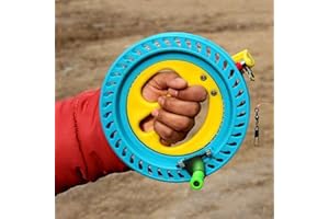 CATRY Drachen, Kabelwinchriemenscheibe mit 150 m Kite Line Winch Seilrollen Wickler Wrap Rollen Grip Wheel mit Fliegender Linie Kite Line Wicking Rad kommt