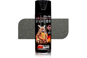 Samurai Kurobushi Spray Paint 1K 1Star Matt Metallic Colour Coat #H749*- GREY METALLIC MATTE FINISH (D-I-Y Do It Yourself)- 400ml