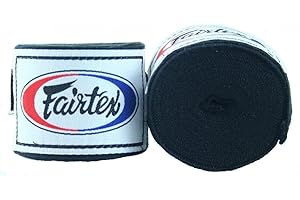 Fairtex HW2 Elastic Cotton Handwraps, 120' and 180" Full Length Hand Wraps-Many Colors