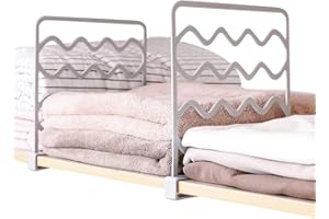 VINFUTUR 4 Pz Divisori Armadi Verticale Mensole Divisorie Scaffale Divisori per Vestiti Organizzazione Guardaroba per Camera da Letto