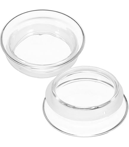 lankater 2pcs Caraffa Coperchio di Copertura per Il Bianco di Vetro Calda/Fredda Acqua del Commestibile Plastica Anti-Polvere Ermetiche Coperchi Tappi per Vetro Bistro Pitcher