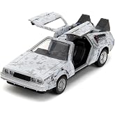 Jada, 253252038, Geleceğe D&ouml;n&uuml;ş Zaman Makinesi Aracı, Die-Cast (Metal), A&ccedil;ılabilir Par&ccedil;alar, 1:32, 13.5 Cm