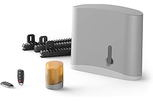 Easymate - Motorisation - Suzy , Motorisation automatique, pour portail Coulissant (Bois, fer, alu ou PVC), Pour portail Plein, Ajouré ou semi-ajouré, supporte 200 kg sur 4m - 370011