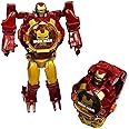 AKANAR Iron Man Super Hero Action Figure Toy Robot Deformation Convertible Digital Wrist Watch for Kids (Pack of 1)