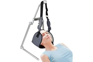 Toogel Hamac de Tête avec Support Pliant pour Détendre Cou et Épaules, Traction Cervicale Portable pour Relaxation, Soulager Fatigue et Muscles avec Sac de Voayage