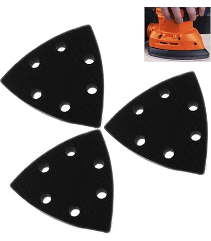 4 Pad Di Levigatura 93 Mm Con Fori - Spugna Morbida Per Levigatrici, Riduzione Rumore E Vibrazioni - Foto 7