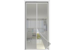 Y.A. LOTUS Moustiquaire Porte Fenetre Magnetique 70x210 Gris, Protection Contre les Insectes avec Rideau Aimanté pour Porte et Fenêtre pour Couloirs, Portes, Patio Facile à Installer