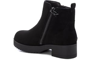 XTI - Botín cierre de cremallera para niña, color: negro, talla: 35