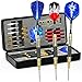Produktbild OUSPT Dartpfeile, Steel Darts,Steel Dartpfeile,Soft Darts Für Profis & Anfänger | 3x Nylon Shaft | 3x Barrel | 9x Flights | 3x Gewichte | 1x Tool| Aufbewahrungsbox,Darts Komplettset