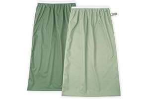 Nora's Nursery Lot de 2 sacs à couches en tissu, réutilisables et lavables, compatibles avec toutes les poubelles à couches standard, sacs à couches imperméables avec cordon de serrage, pour le linge